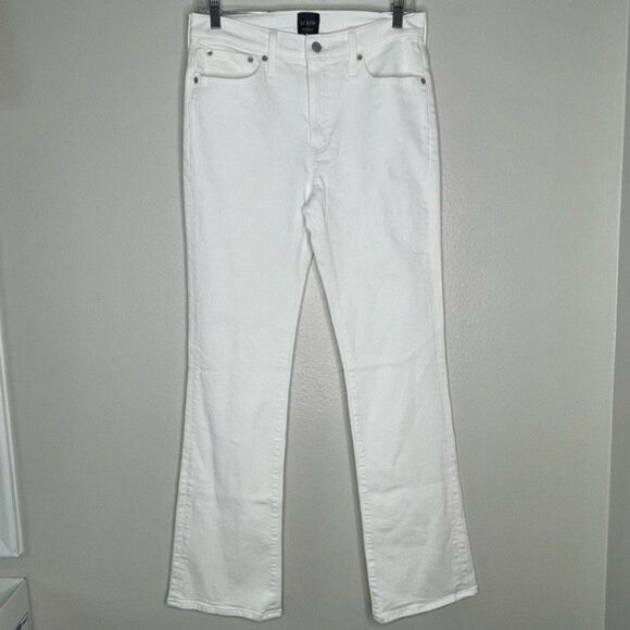 J. Crew Women's White Bootcut Jeans In All Day Stretch Size 28 - Picture 3 of 12